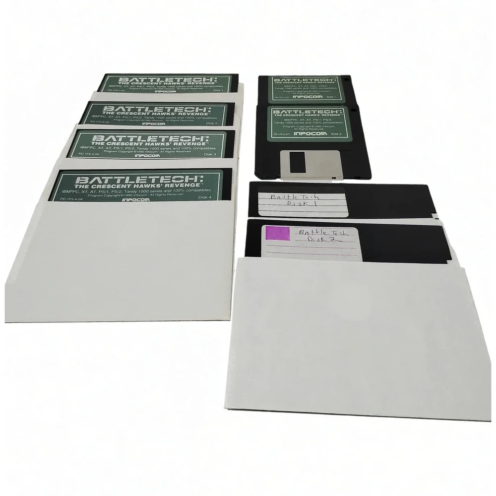 BattleTech The Crescent Hawks Revenge 1990 PC Big Box Strategy DOS Infocom Game